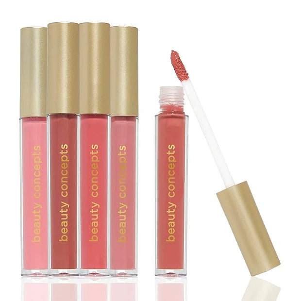 Beauty Concepts Lip Gloss Collection – Shimmering, Glossy Lip Makeup Set for a Radiant Finish, Pink - Product Image