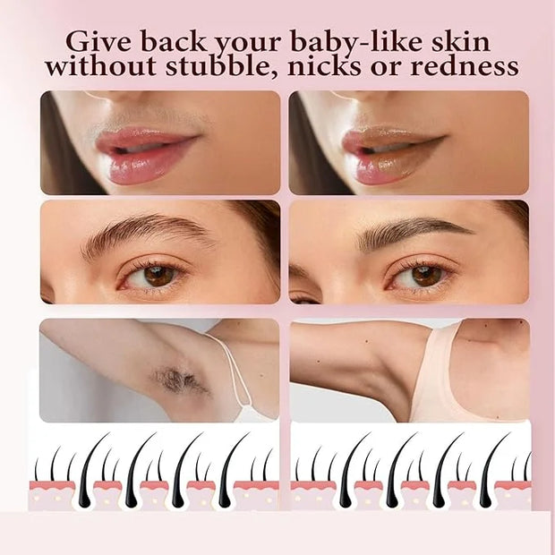 Gurelax Replacement Heads for Flawless Finishing Touch Facial Hair Remover, Gen 3 Replacement Blades for Women, New Versio...
