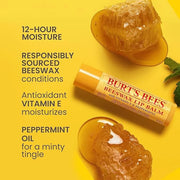 Burt's Bees Lip Balm - Original Beeswax 12 Count Pack in Bulk, Lip Moisturizer With Responsibly Sourced Beeswax, Tint-Free...