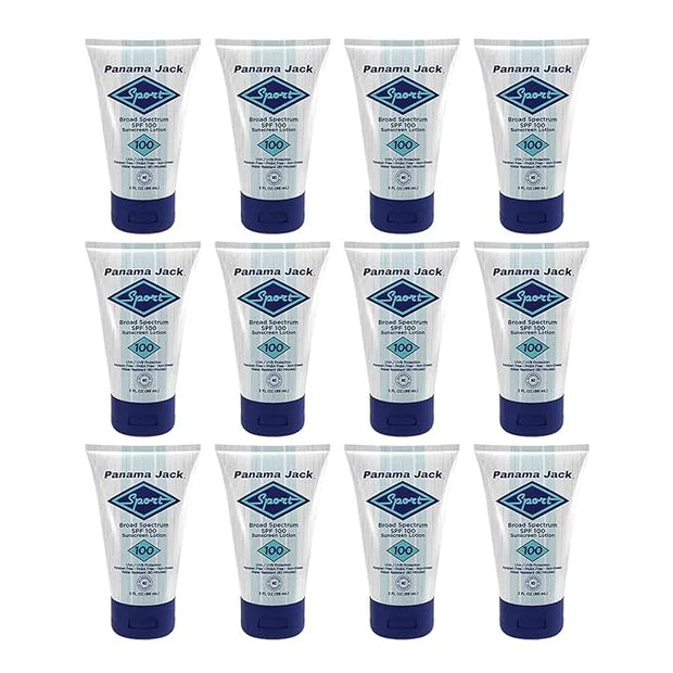 Panama Jack Sport Sunscreen Lotion - SPF 100, Broad Spectrum UVA/UVB Protection, Non-Greasy, PABA, Paraben, Gluten & Cruel...