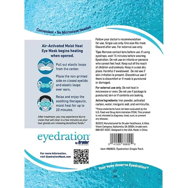 Air-Activated Eye Steam Mask l Dry Eye Relief l Disposable Heated Eye Mask l Gentle, Soothing and Hydrating l No Microwave...