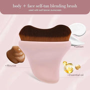 Self Tanner Brush - Kabuki Brush Body Leg Makeup Brush for Self Tanning Gel Tanning Lotion,Sunscreen - Self Tanning Mitt B...