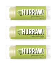 Hurraw! Green Tea Lip Balm, 3 Palm
