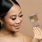 Palladio Eyeshadow Quads, Velvety Pigmented Blendable Matte, Metallic & Shimmer Finishes, Creamy Formula, Four Way Quad Ey...