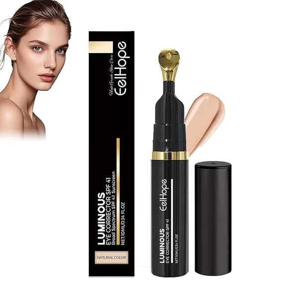 Luminous Eye Corrector,Luminous Eye Corrector Spf 41,Under Eye Color Corrector for Dark Circles,Peach Color Corrector, Ant...