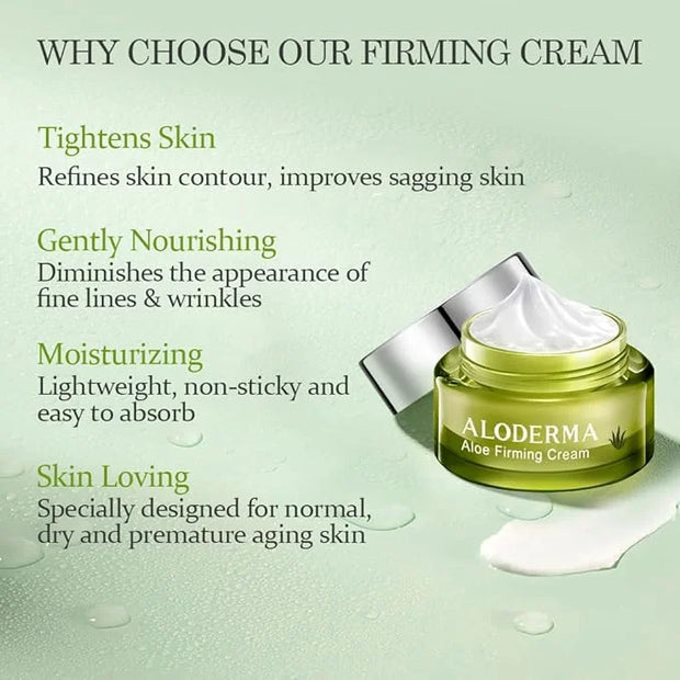 Aloderma Essential Aloe Firming & Rejuvenating Skin Care Set - 4 Pieces - Gel, Cleanser, Toner, Cream - Product Image