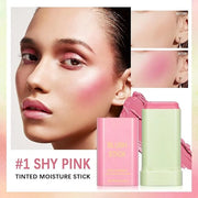 Multi-Use Makeup Blush Stick,Beauty Solid Moisturizer Stick,Waterproof Natural Nude Makeup,Tinted Solid Moisturizer Stick ...