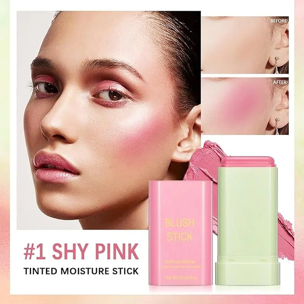 Multi-Use Makeup Blush Stick,Beauty Solid Moisturizer Stick,Waterproof Natural Nude Makeup,Tinted Solid Moisturizer Stick ...