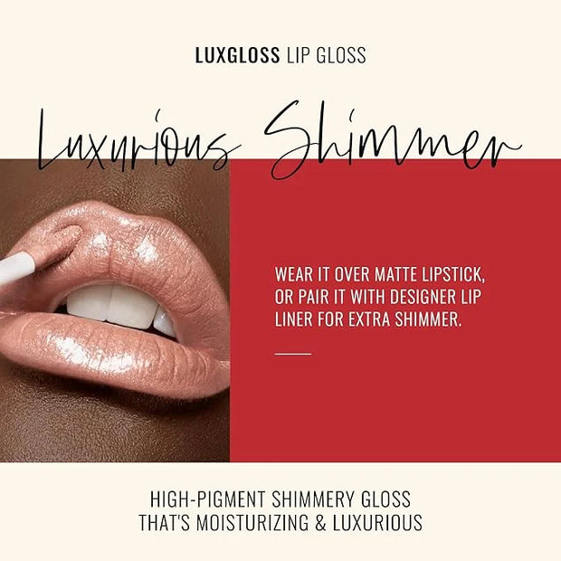 Runway Rogue LuxGloss Lip Gloss, High-Pigment Shimmery Pale-Nude Lip Gloss, ‘Photo Filter’ - Product Image
