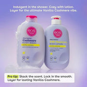 eos Shea Better Cashmere Body Wash, Vanilla Cashmere, Moisturizing and Nourishing, pH Balanced Creamy Gel Formula, Paraben...
