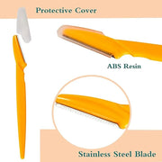 Eyebrow Razor, 54 Pcs Eyebrow Razors with Safety Cover, Face Razor for Women and Man Smooths Away Peach Fuzz, Easy to Use ...