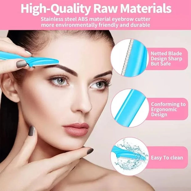 ﻿66PCS Eyebrow Razor Multipurpose Exfoliating Dermaplaning Tool for Face Facial and Eyebrow Shaper with Precision Cover fo...