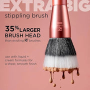 Real Techniques Extra Big Stippling Brush, Large Makeup Brush for Liquid & Cream Foundation, BB/CC Cream, Skin Tints, XL O...