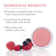 100% PURE Powder Blush (Fruit Pigmented), Chiffon, Soft Shimmery Finish, Nourishes Skin w/Rosehip Oil, Cocoa Butter, Natur...