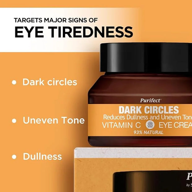Made in USA Natural Purifect Eye Creams - 30ml (Purifect Dark Circles Vitamin C Eye Cream) - Product Image