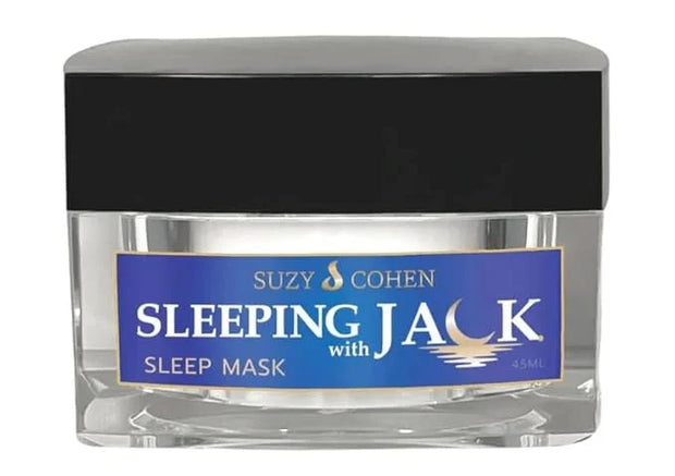 Suzy Cohen Sleeping with Jack Skin Renewing Night Cream: Hydrating Collagen Boosting Moisturizer with Niacinamide, Hyaluro...