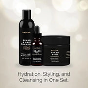 Golden Grooming Co. Everyday Beard Bundle – Complete Beard Care Set | Includes Beard Oil, Balm & Shampoo (XL, Cedar Frost)...