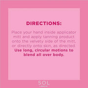 Jergens SOL Self Tanner Applicator Mitt, Flawless, Streak-free Tanning Blender Glove, Sunless Tanning, Reusable Tanning Mi...