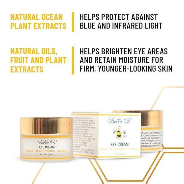 Bella B Eye Cream 1.7 oz Jar - Facial Glow - Pregnancy Skin Care - Pregnancy Skincare - Natural Eye Cream - Anti Aging Eye...