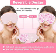 Cooling Eye Mask Cold Eye Compress Mask for Puffy Eyes, Reusable Eye Ice Pack Gel Ice Eye Mask for Tired Eyes, Eyes Surger...