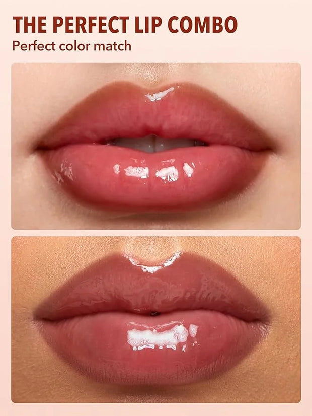 SHEGLAM 2-In-1 Lip Rules Liner & Gloss Pen Long Lasting Plumping Perfect Lip Combo Makeup Set-Play Fair - Product Image