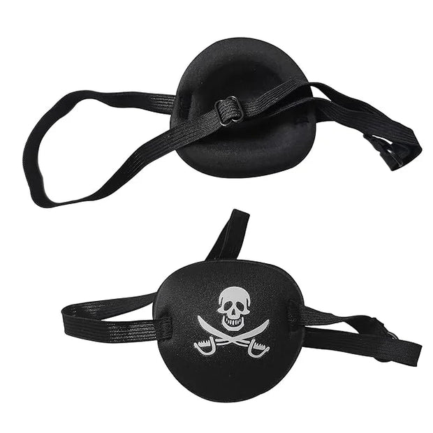 Black Single Eye Mask, Pirate Skull Crossbone Eye Patch，Adjustable 3D Eye Patch for Adult and Kid (Pirates Design) - Produ...