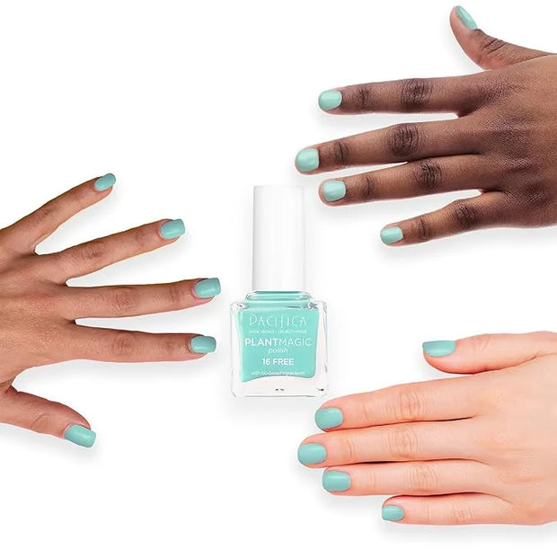 Pacifica Natural Nail Polish – Plant Magic Light Blue Nail Polish - Plant Based, Non-Toxic & Clinically Tested - Lasting C...