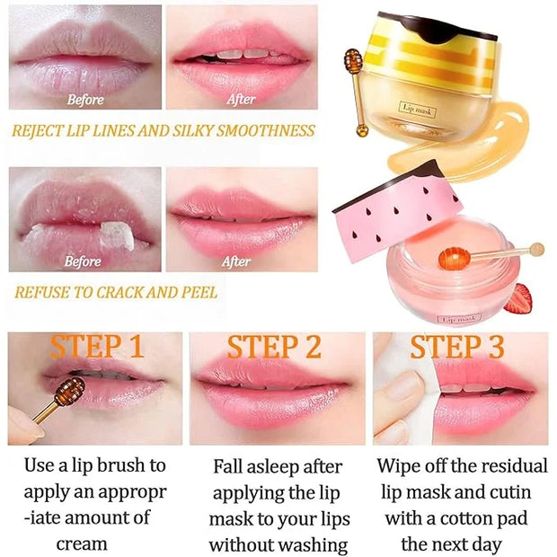 2 Pack Bee Lip Balm Honey Exfoliator