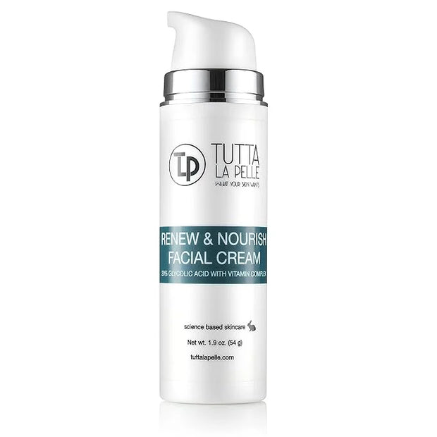 Glycolic Acid Cream 20% AHA Facial Cream, Vitamin Complex – Acne Cream, q10 Anti Aging wrinkle cream, KP - Keratosis pilar...