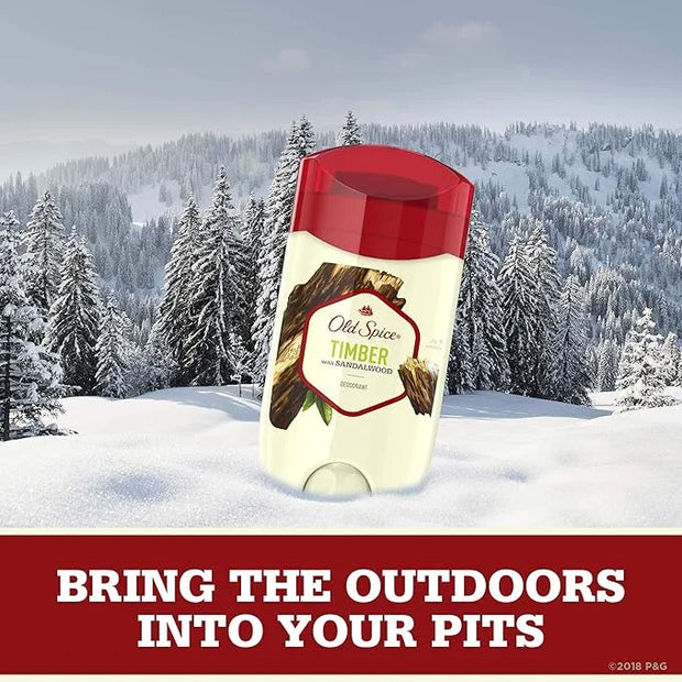 Old Spice Aluminum Free Deodorant for Men, Timber with Sandalwood Scent, 3 oz, (Pack of 3) - Product Image