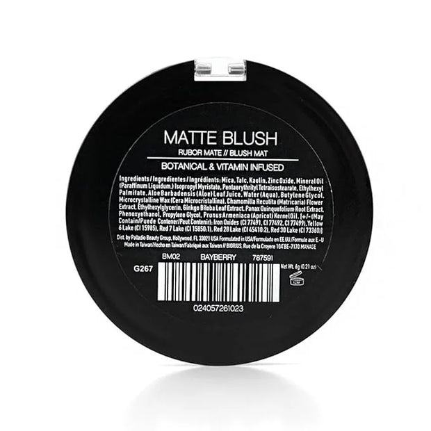 Palladio Matte Blush, Brushes onto Cheeks Smoothly, Soft Matte Look and Even Finish, Flawless Velvety Coverage, Effortless...