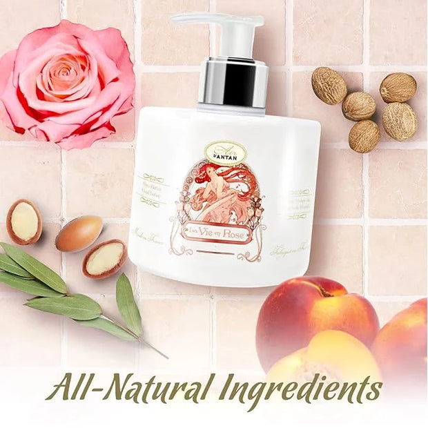 Un Air d'Antan Hand Cream for Dry Cracked Hands 10.5oz - Hand Lotion Pump, Non Greasy Moisturizer with Essential Oils, Cru...