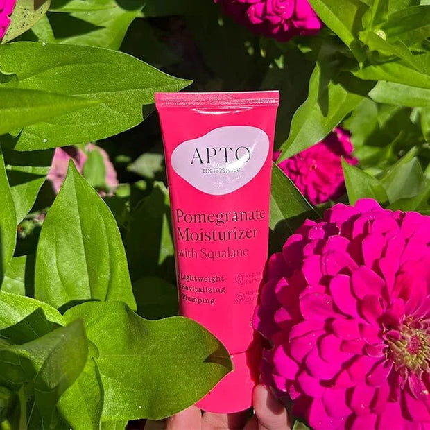 Pomegranate Moisturizer w/Squalane: Daily Lightweight Antioxidant-Rich Facial Lotion for Skin that's Radiant, Soft & Plump...