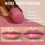 Oulac Moisturizing Shine Lipstick For Women Christmas Set 2PCS, 2 in 1 Tinted Lip Balm for Winter, Hydrated Juicy and Glos...