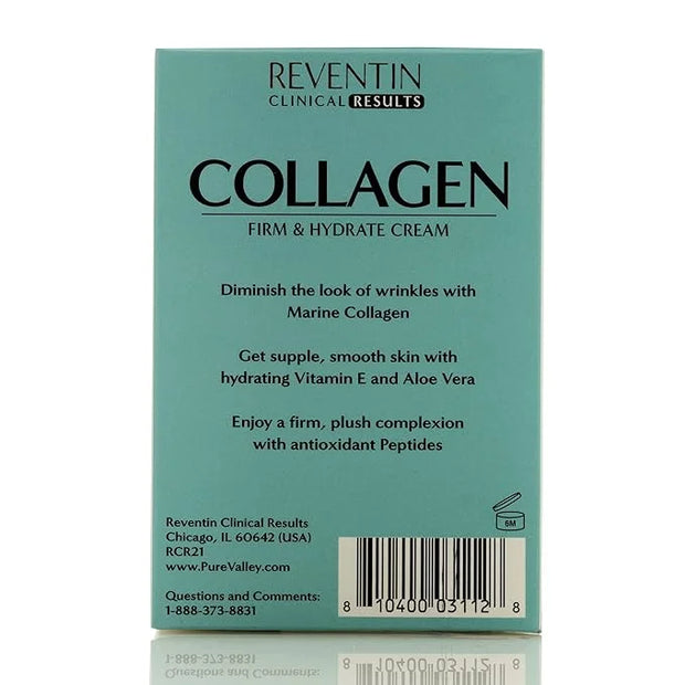 Clinical Results Firm & Hydrate Collagen Face Cream Targets Wrinkles, Fine Lines, Anti Aging Facial Moisturizer Collagen L...