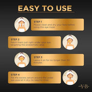 24k Gold Under Eye Patches (20 Pairs), facial wrinkle patches, Hyaluronic Acid, Aloe Vera, Collagen Skin Care anti wrinkle...