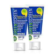 Green Screen Organic Zinc Oxide Sunscreen SPF 32 - Original - Vegan - Soy Free - Gluten Free - 6.8 fluid ounces/230g - TSA...