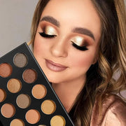 Nude Gold Eyeshadow Palette Natural Naked Smokey Warm Neutral 15 Shades, DE'LANCI Ultra-Blendable High Pigmented Matte Shi...