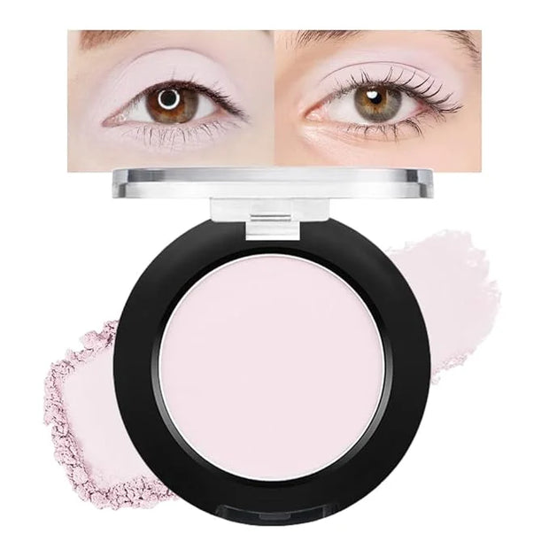 Monochrome Matte Eyeshadow Makeup Palette, Highly Pigmented Light Nude Eyeshadow Palette, Matte Pressed Powder Eye shadow ...