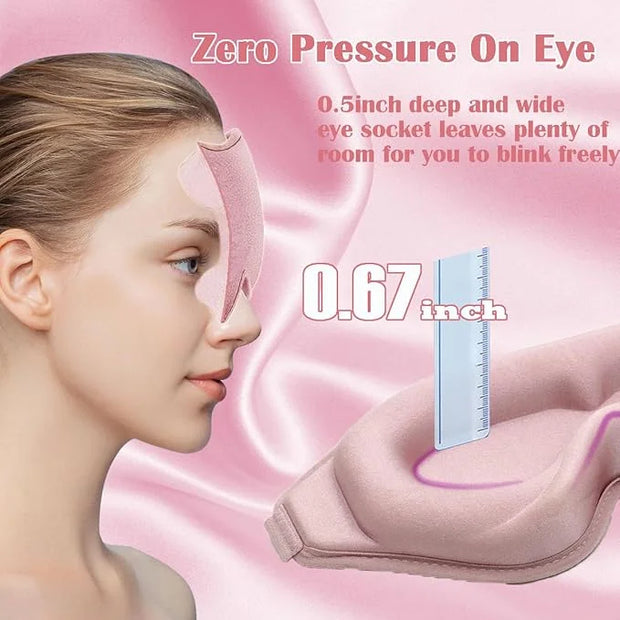 Eye Mask for Lash Extensions, Sleeping Mask for Women, 3D Contoured Eyelash Sleeping Mask for Extensions, Eye Covers for S...
