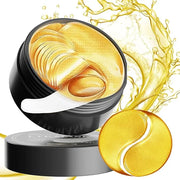 24K Gold Eye Mask (60PCS) – Gold Eye Patches for Puffy Eyes & Dark Circles, 24K Gold Under Eye Masks for Dark Circles and ...