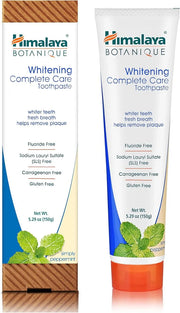 Himalaya Botanique Complete Care Whitening Toothpaste, Simply Peppermint, Fluoride Free for a Clean Mouth, Whiter Teeth an...