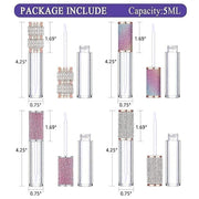 AMORIX 5ml Lip Gloss Wand Tubes and 10ml Squeeze Tubes Bundle - Product Image