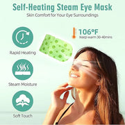 Serfeymi 22 Packs Steam Eye Mask-Disposable Cornea Care Rest Self Heating Eye Mask,Warm Eye Compresses for Dry Eyes,Sleep,...