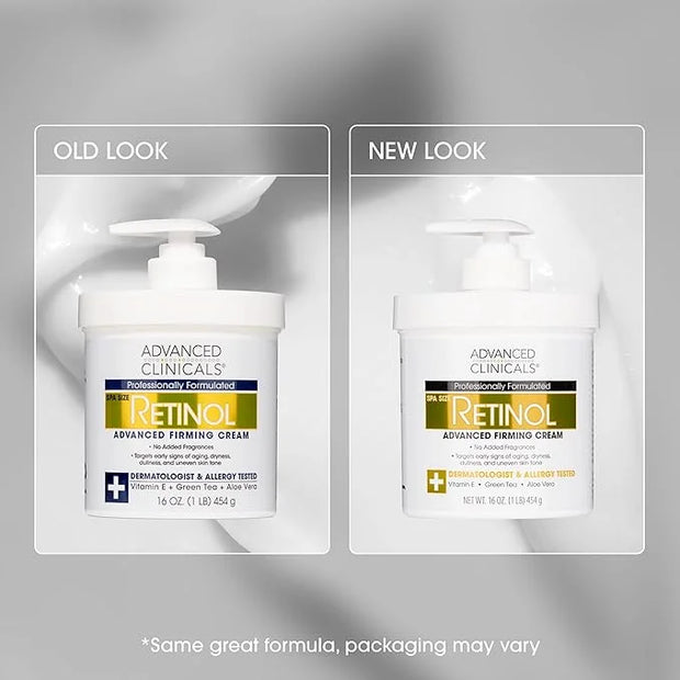 Advanced Clinicals Retinol Body Lotion & Face Moisturizer | Visible Anti Aging Skin Care Retinol Body Cream For Women & Me...