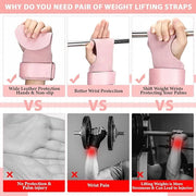 2 Pack Weight Lifting Belt and Lifting Straps 4'' Wide - Product Image