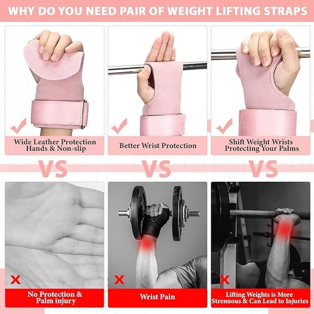2 Pack Weight Lifting Belt and Lifting Straps 4'' Wide - Product Image