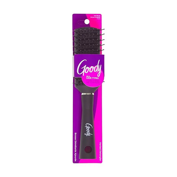 Goody Detangle It Vented Hair Brush, Black, Quick Drying Detangler with Flexible Bristles, Use as Detangling or Styling Br...