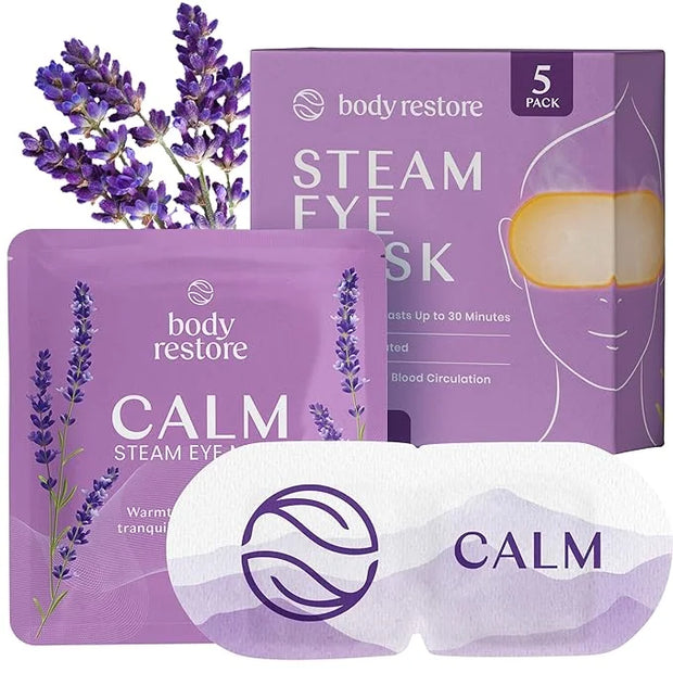 Body Restore Self Heated Steam Eye Mask 5 Pack - Fathers Day Unique Gifts for Dad, Relaxation Gifts for Her and Him, Best ...