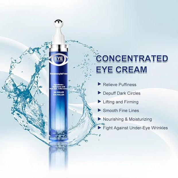 5% Caffeine Eye Serum Anti Aging, Eye Serum with Acid Niacinamide peptides for Puffy Eye Bags Fine Lines Dark Circles Wrin...